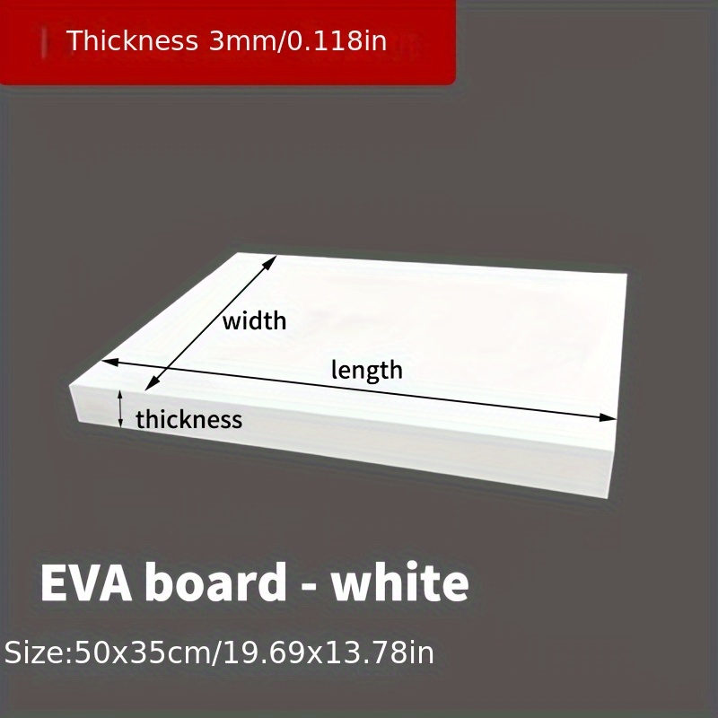 EVA Foam Board 14x39 Inch, 3mm – обзор и цена Cosplay Prop Foam Board