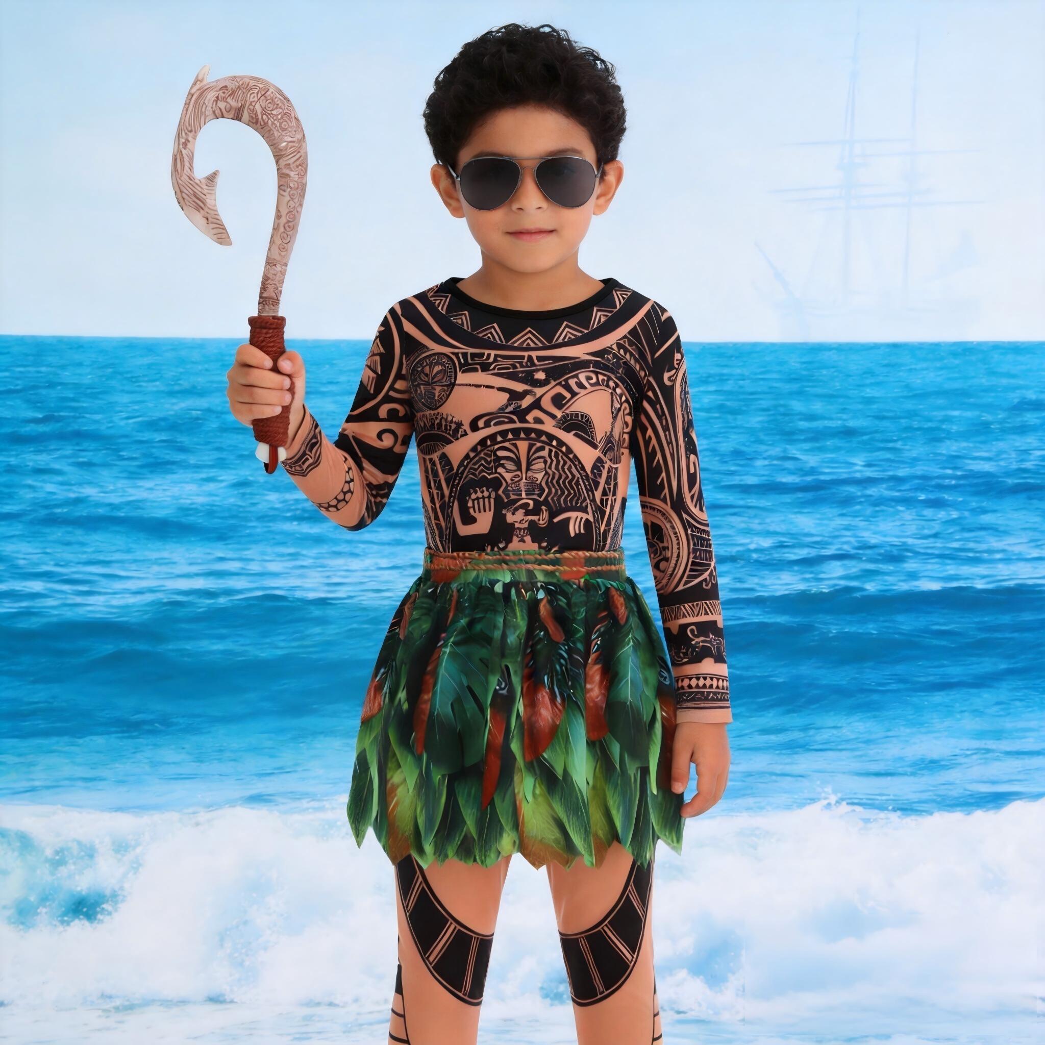 Summer Moana Maui Kids Boys Co – обзор и цена Free Cosplay Prop Patterns