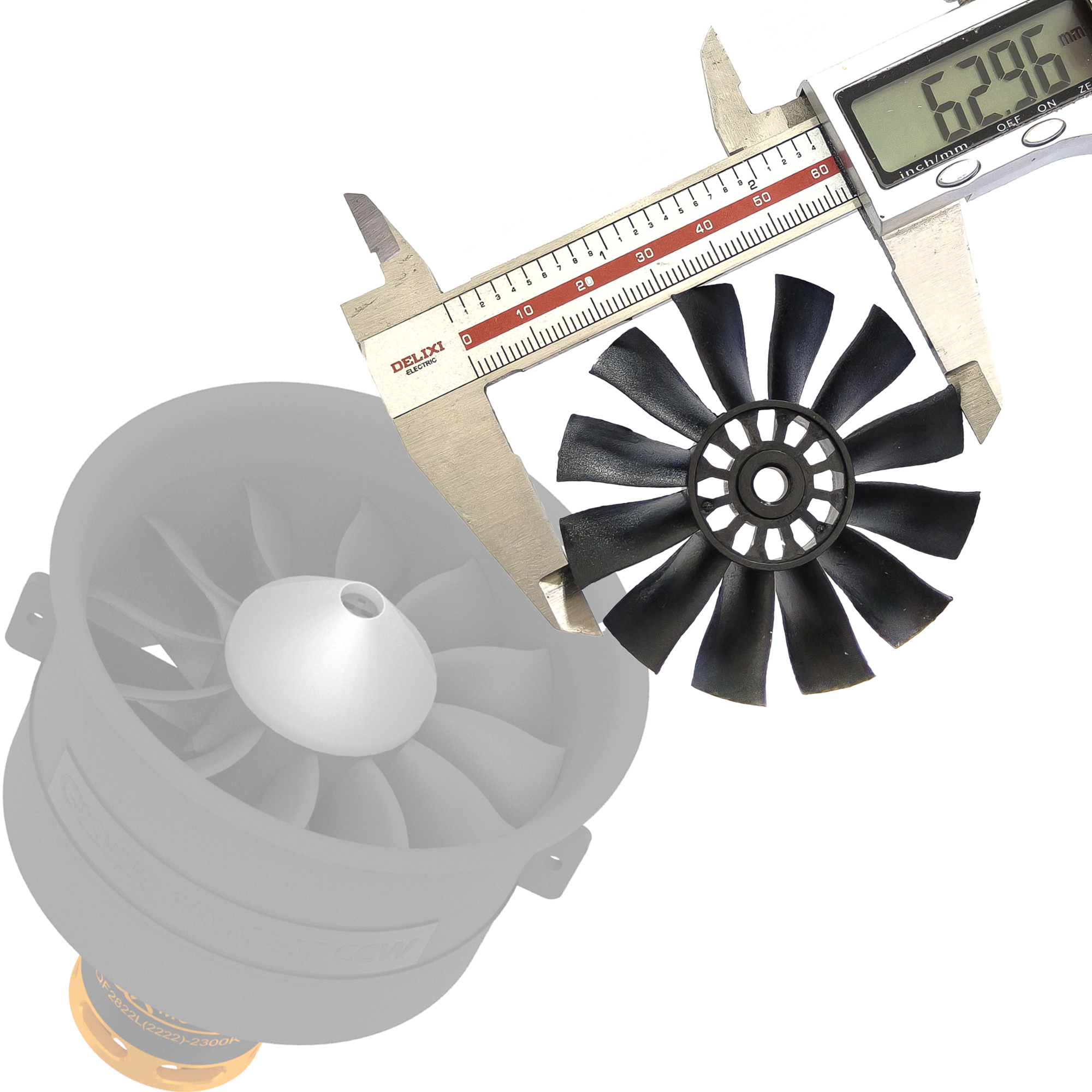 QX-MOTOR 12Blades CW CCW 70mm  – обзор и цена Ekko Cosplay Prop