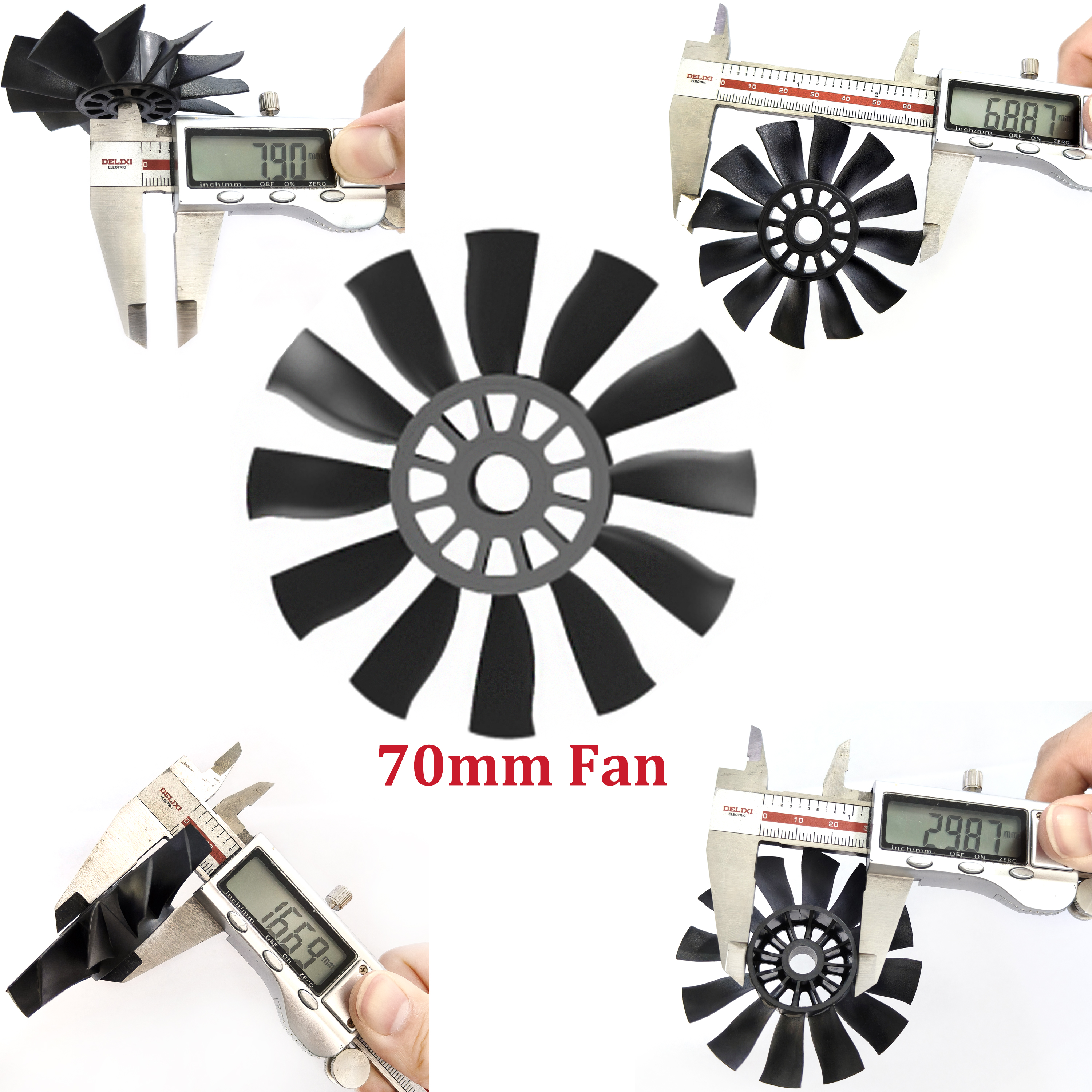 QX-MOTOR 12Blades CW CCW 70mm  – обзор и цена Ekko Cosplay Prop