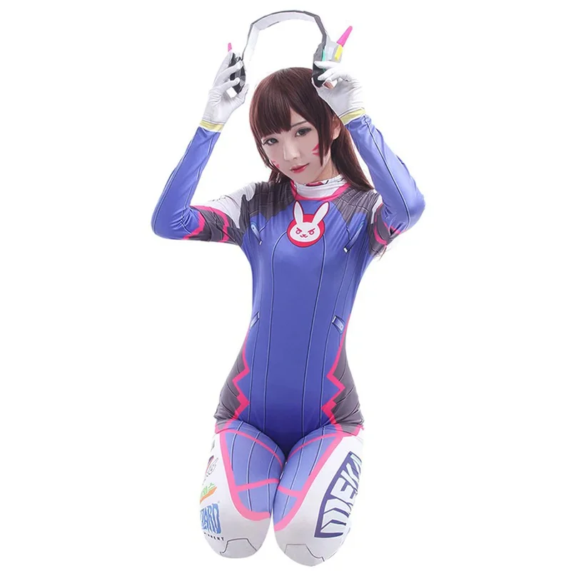 Anime woman jumpsuit tights DV – обзор и цена Dva Cosplay Prop