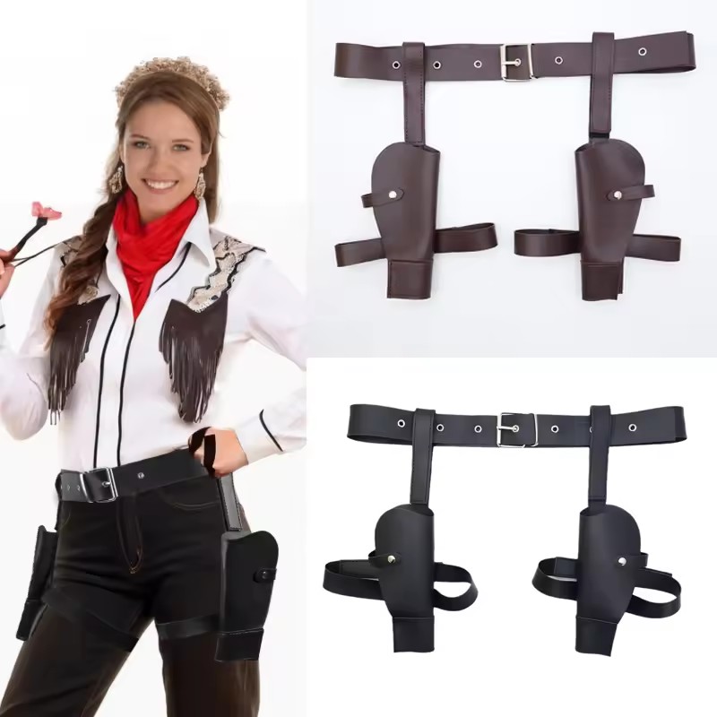 Adult Vintage PU Leather Waist – обзор и цена Cosplay Prop Pistol